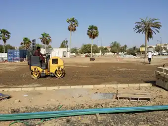شاطئ الشباب — أثناء مراحل التنفيذ