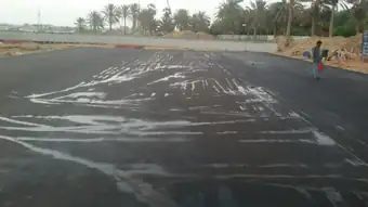 شاطئ الشباب — أثناء مراحل التنفيذ